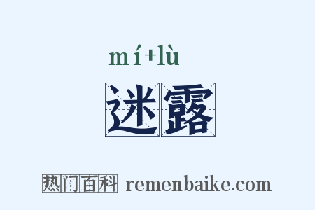 迷露是什么意思的图片